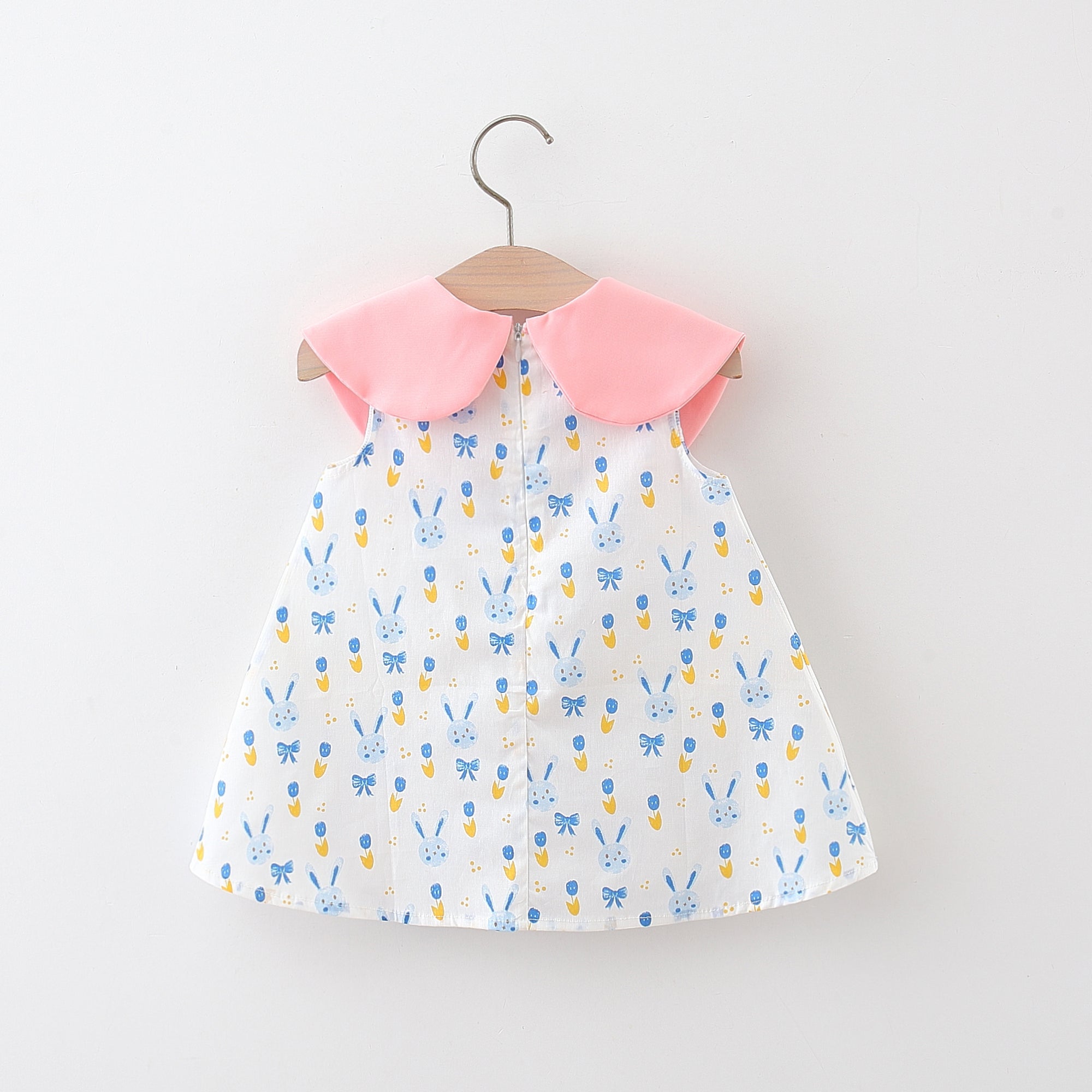 Girls Printed Applique A-Line Mini Dress