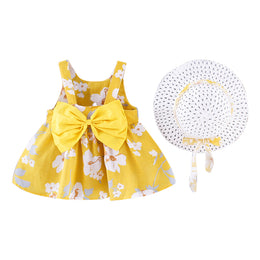 Girls Floral Print A-Line Dress