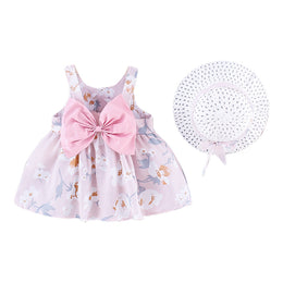 Girls Floral Printed Fit & Flare Dress