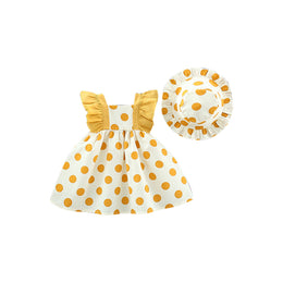 Polka Dot Print A-Line Mini Dress