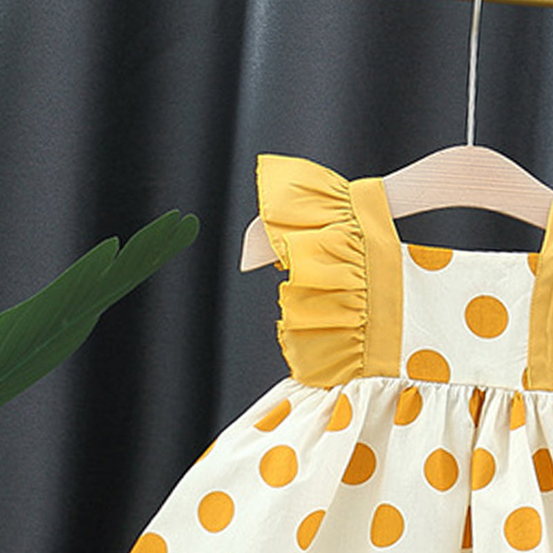 Polka Dot Print A-Line Mini Dress