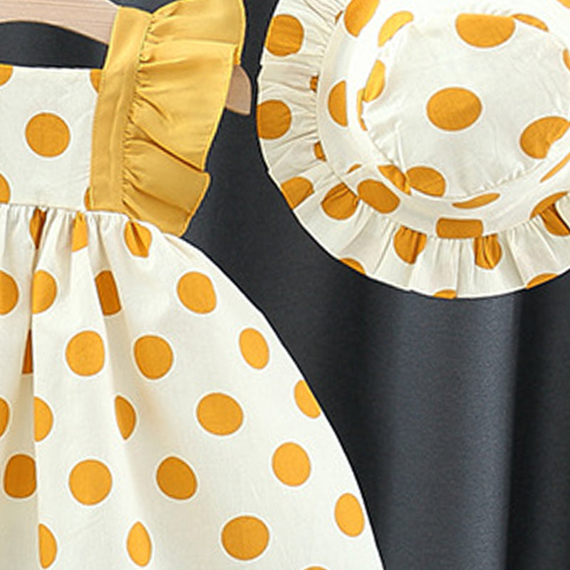 Polka Dot Print A-Line Mini Dress