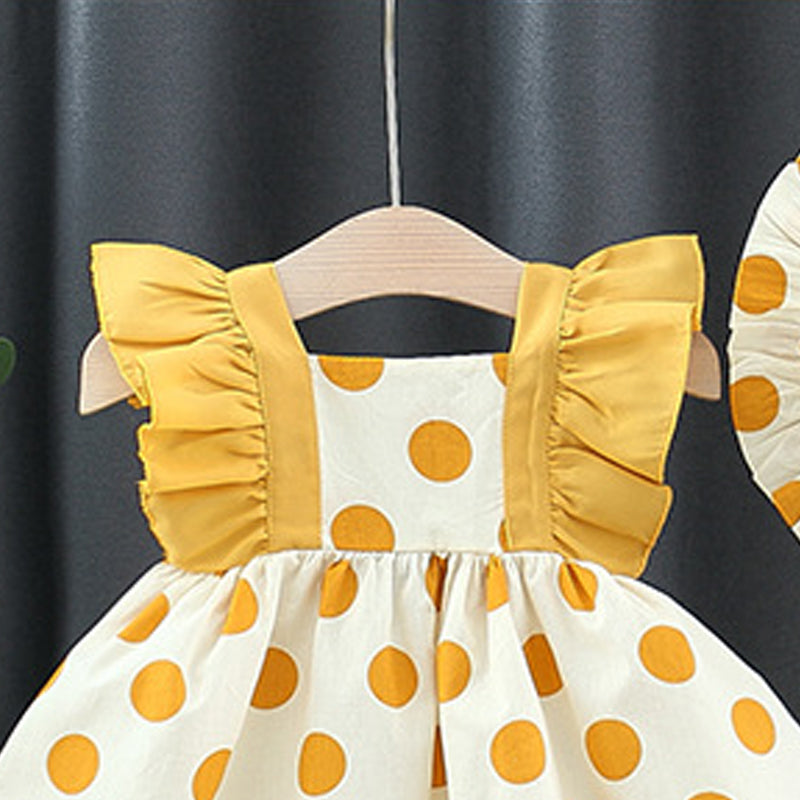 Polka Dot Print A-Line Mini Dress