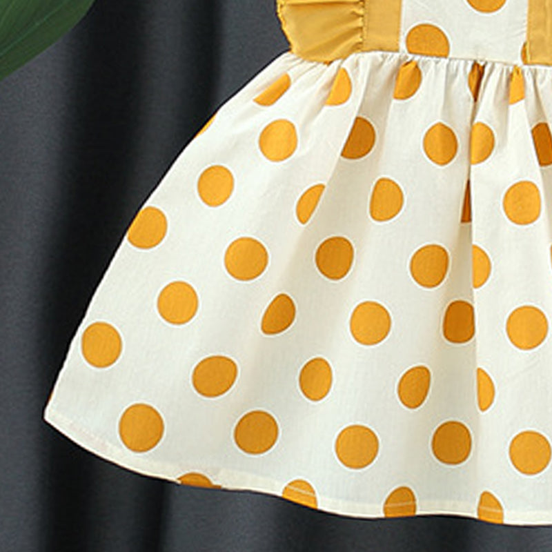 Polka Dot Print A-Line Mini Dress