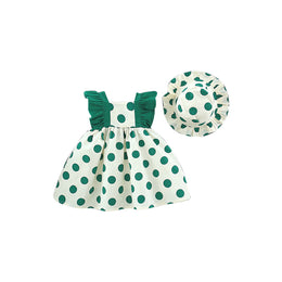 Girls Polka Dot Print A-Line Dress