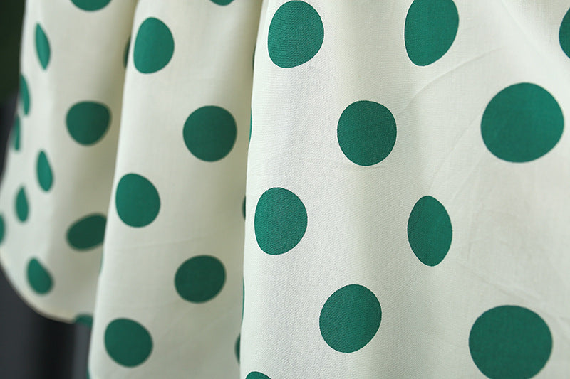 Girls Polka Dot Print A-Line Dress
