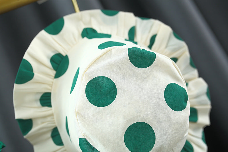 Girls Polka Dot Print A-Line Dress