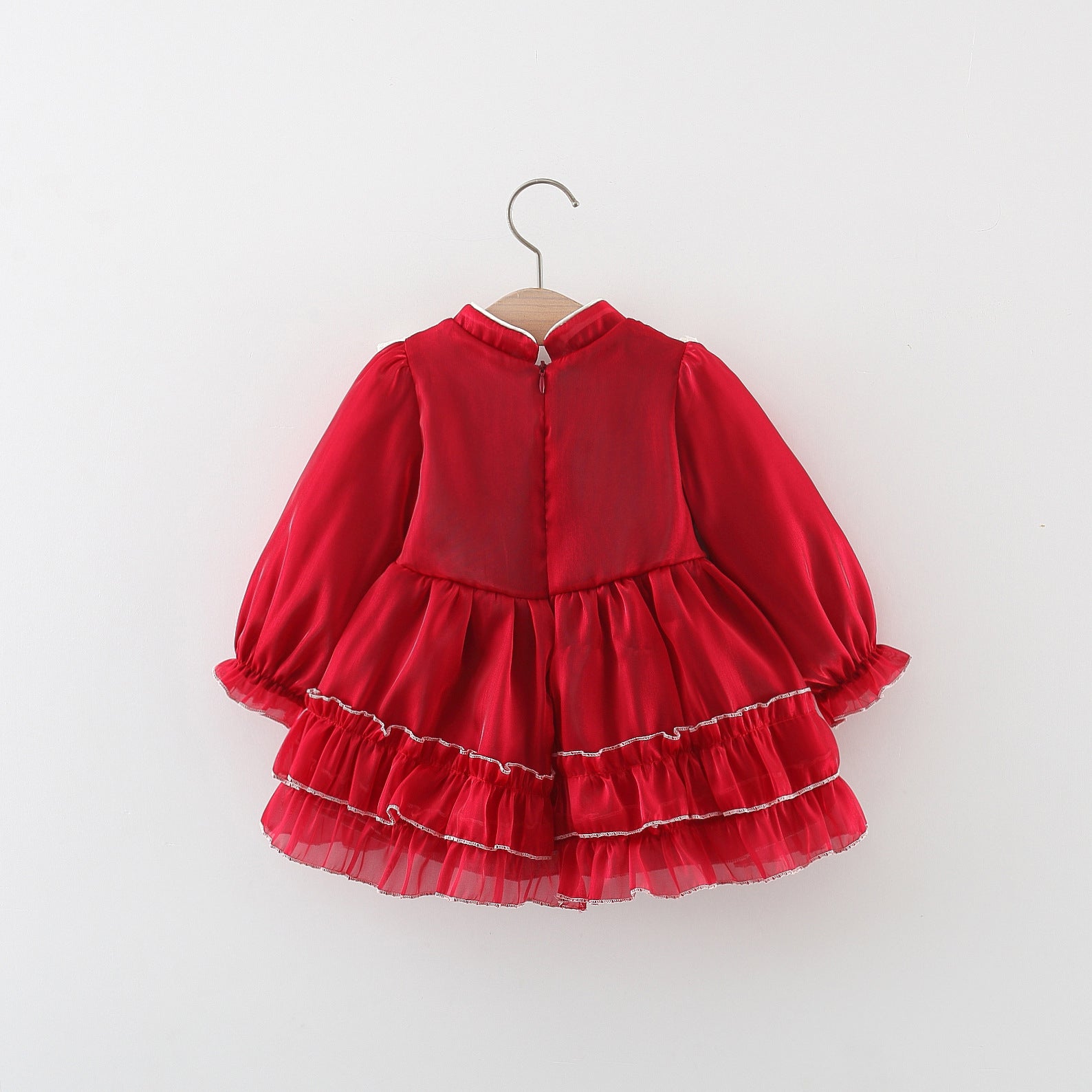 Girls Ethnic Motifs Embroidered Georgette A-Line Dress