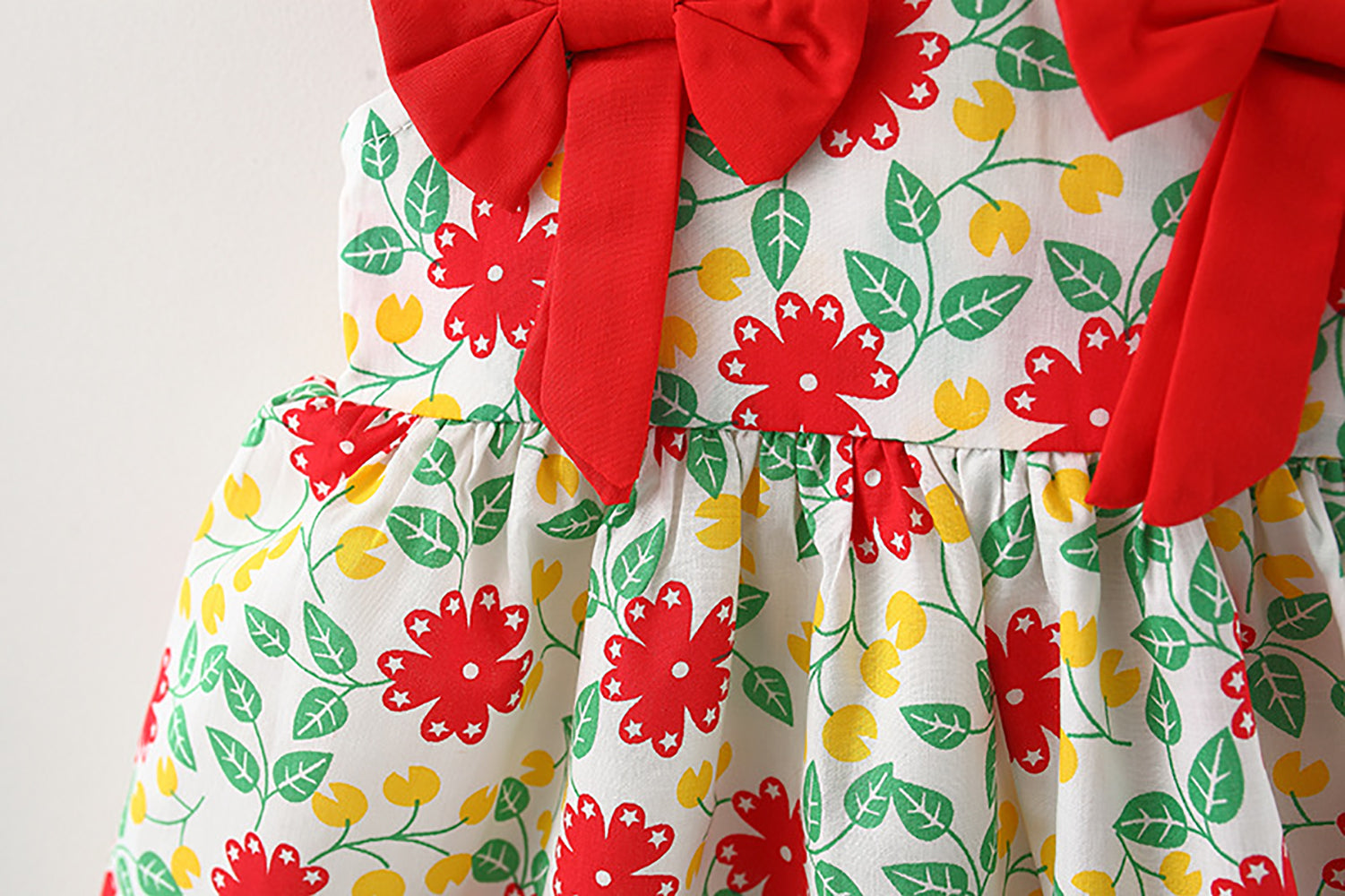 Girls Floral Printed Georgette Fit and Flare Dress