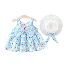 Girls Floral Printed  Fit and Flare Mini Dress