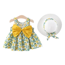 Girls Tropical Printed Mini Dress