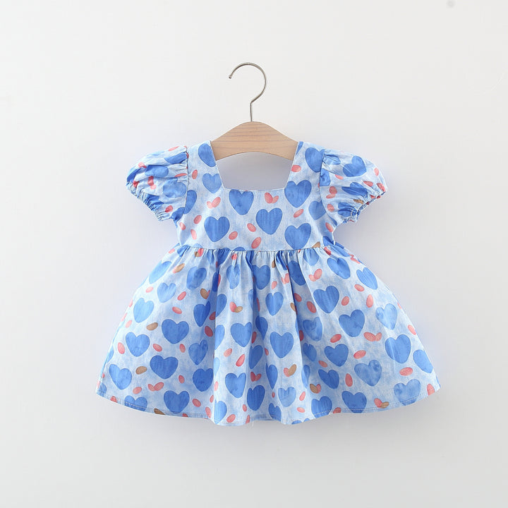 Girl Ethnic Motifs Print A-Line Mini Dress