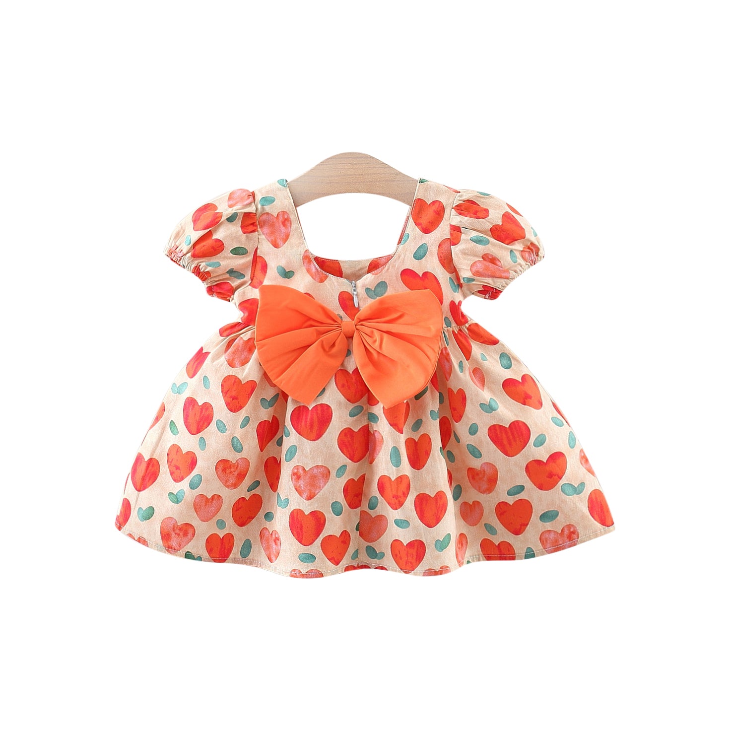 Girls Printed Fit and Flare Mini Dress