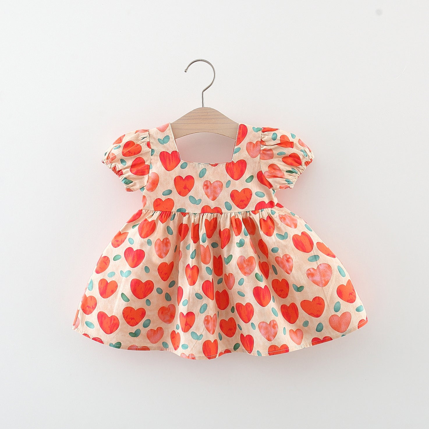 Girls Printed Fit and Flare Mini Dress