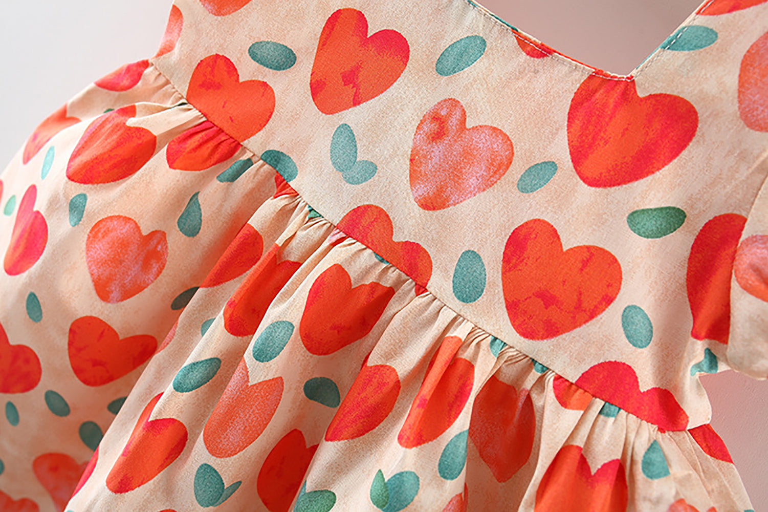 Girls Printed Fit and Flare Mini Dress