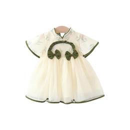 Girls Printed Fit and Flare Dress