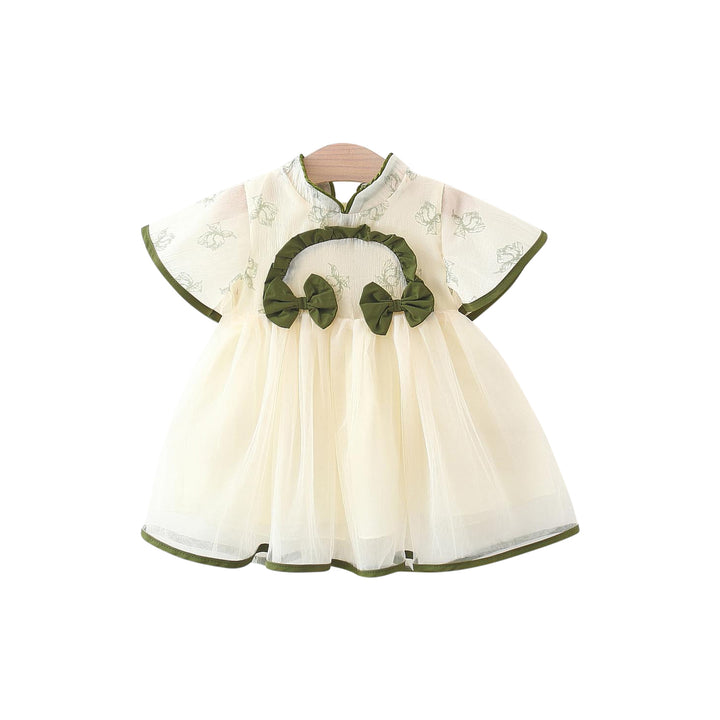 Girls Printed Fit and Flare Dress