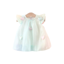 Girls Print Balloon Dress