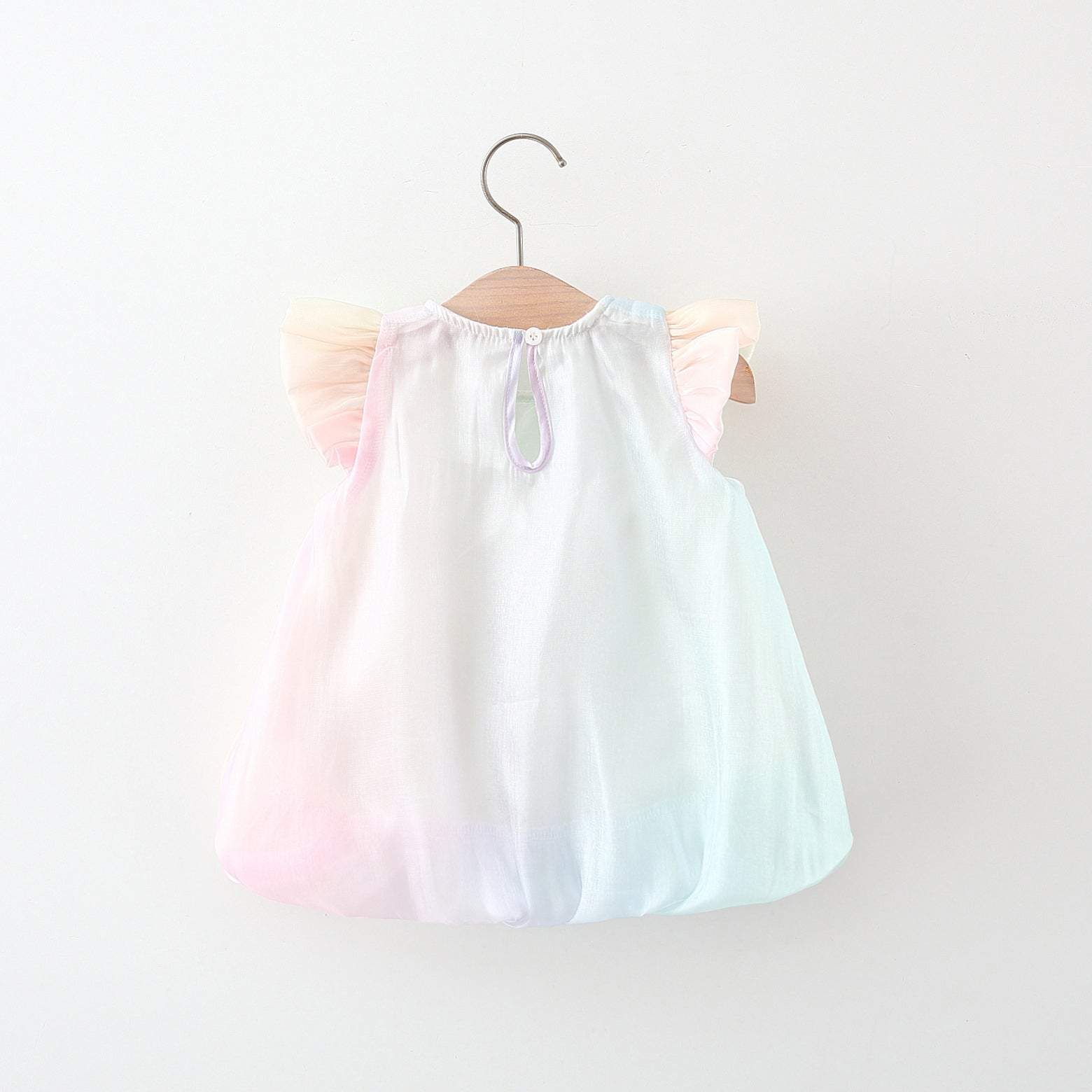 Girls Print Balloon Dress