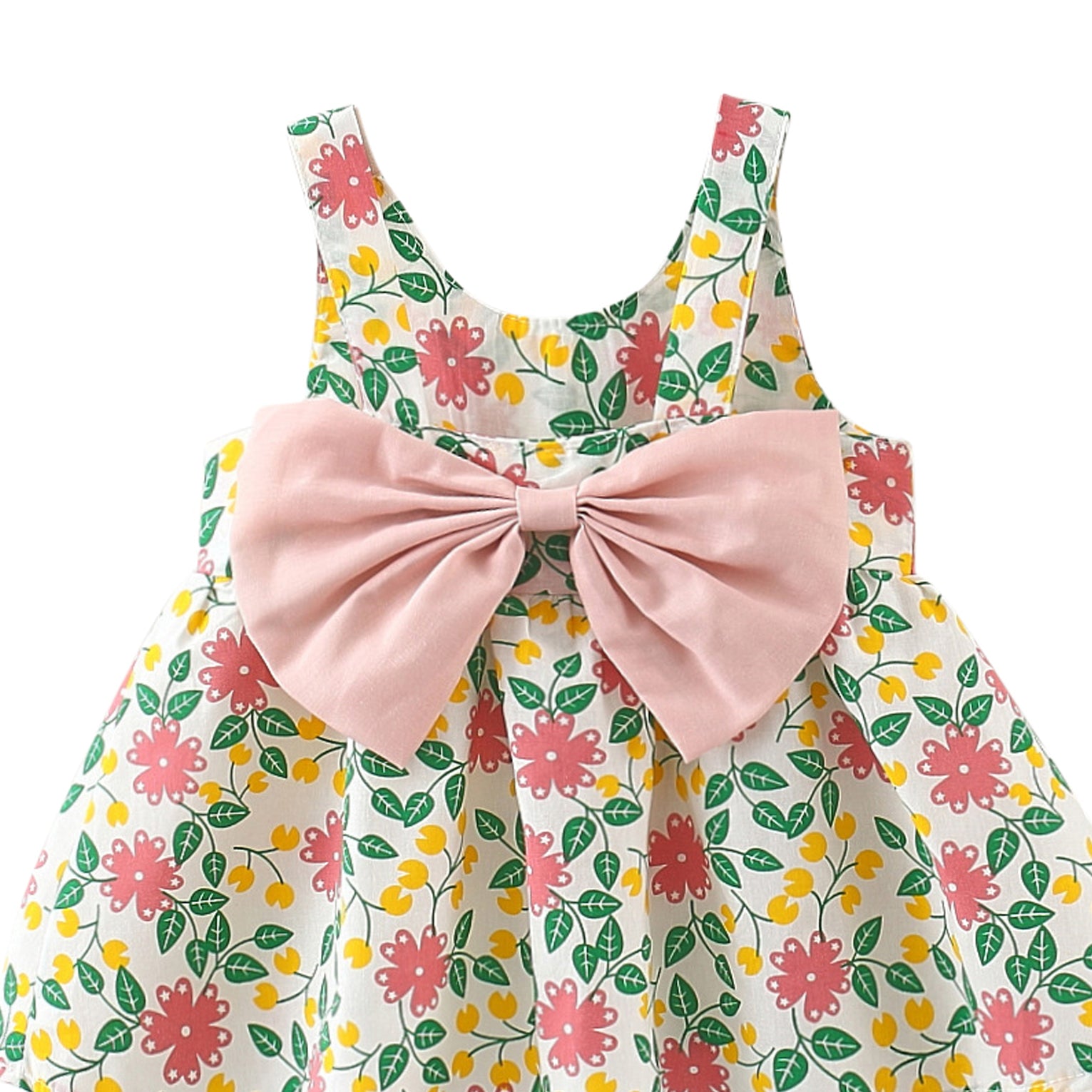 Girl's Floral Printed Fit - Flare Dress