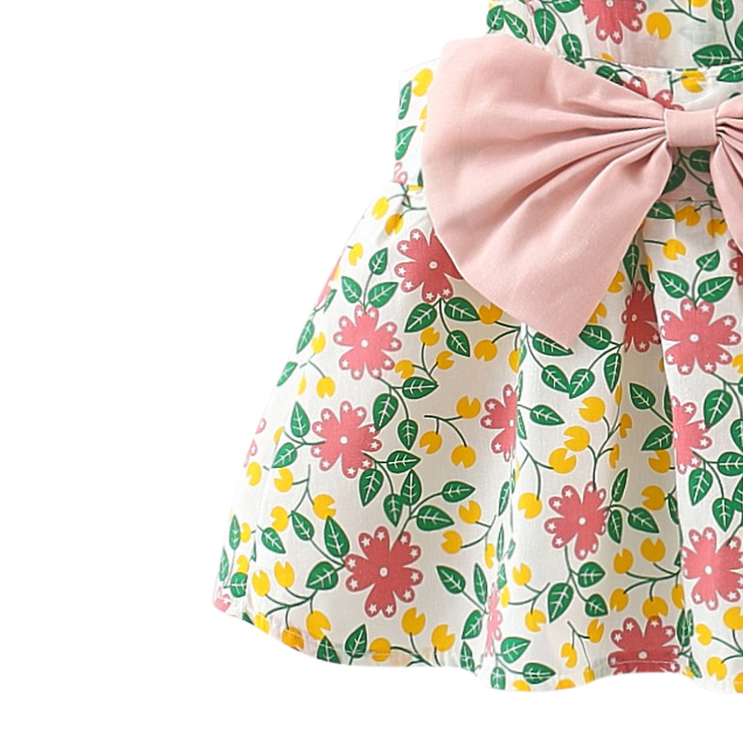 Girl's Floral Printed Fit - Flare Dress