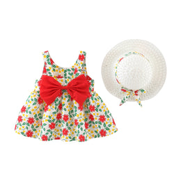 Girls Floral Printed A-Line Dress