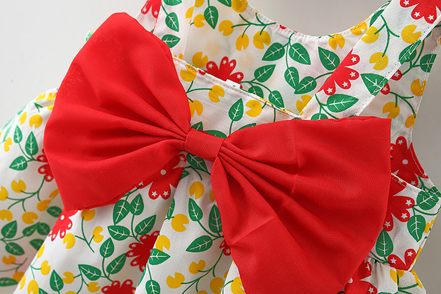 Girls Floral Printed A-Line Dress