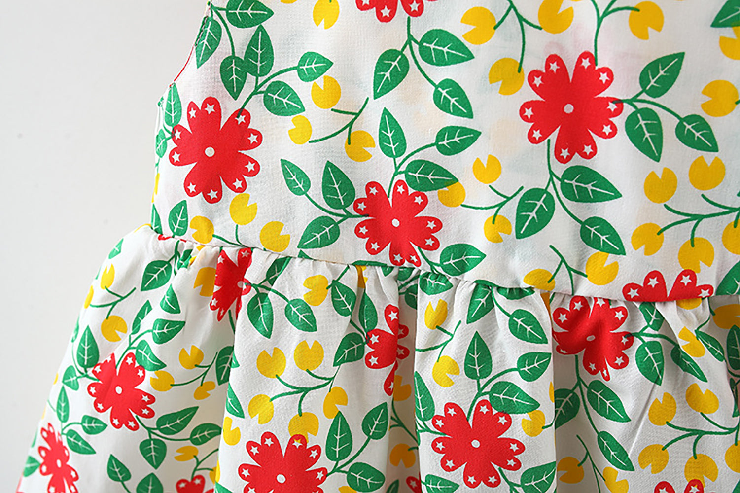 Girls Floral Printed A-Line Dress