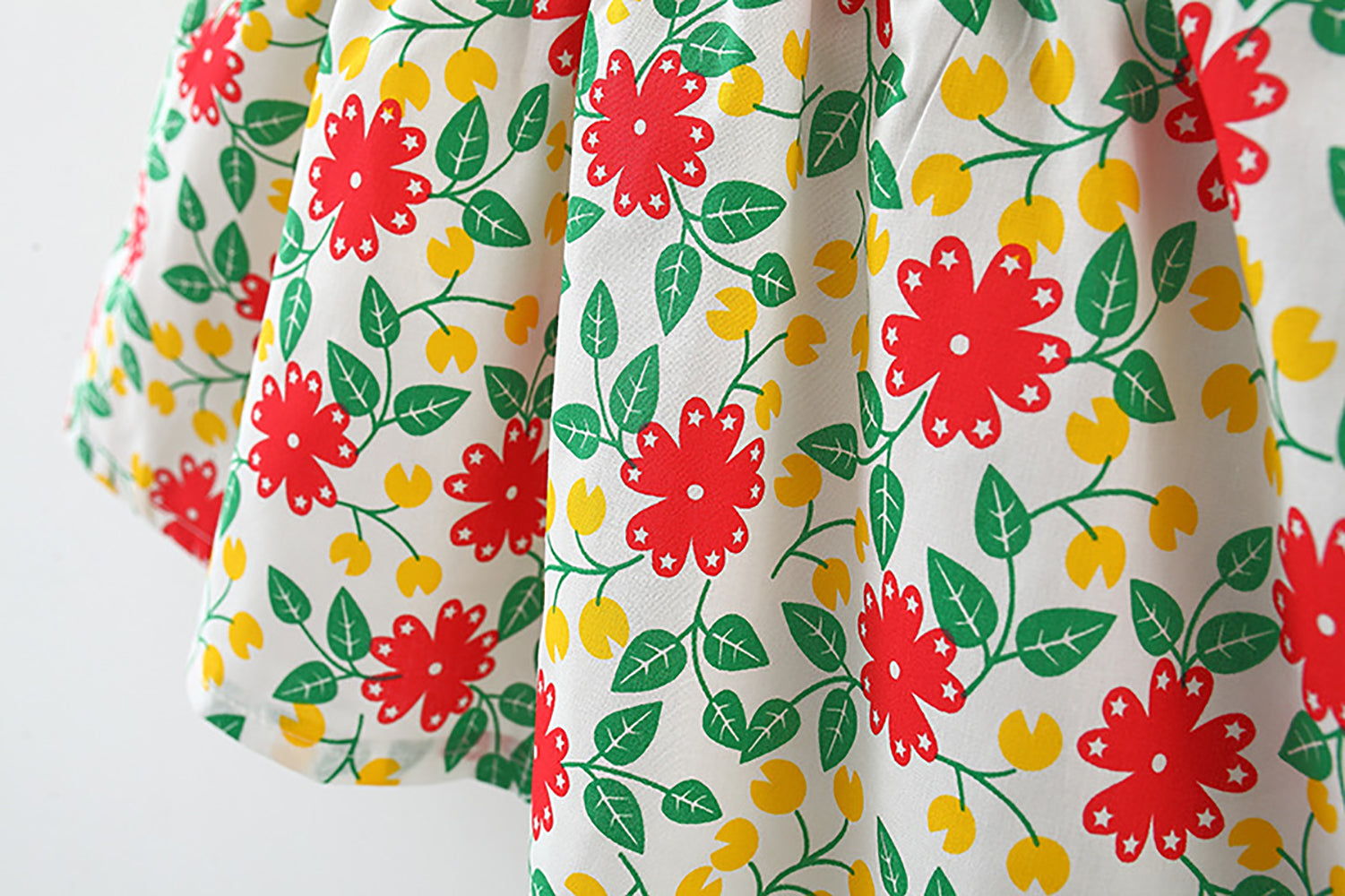 Girls Floral Printed A-Line Dress
