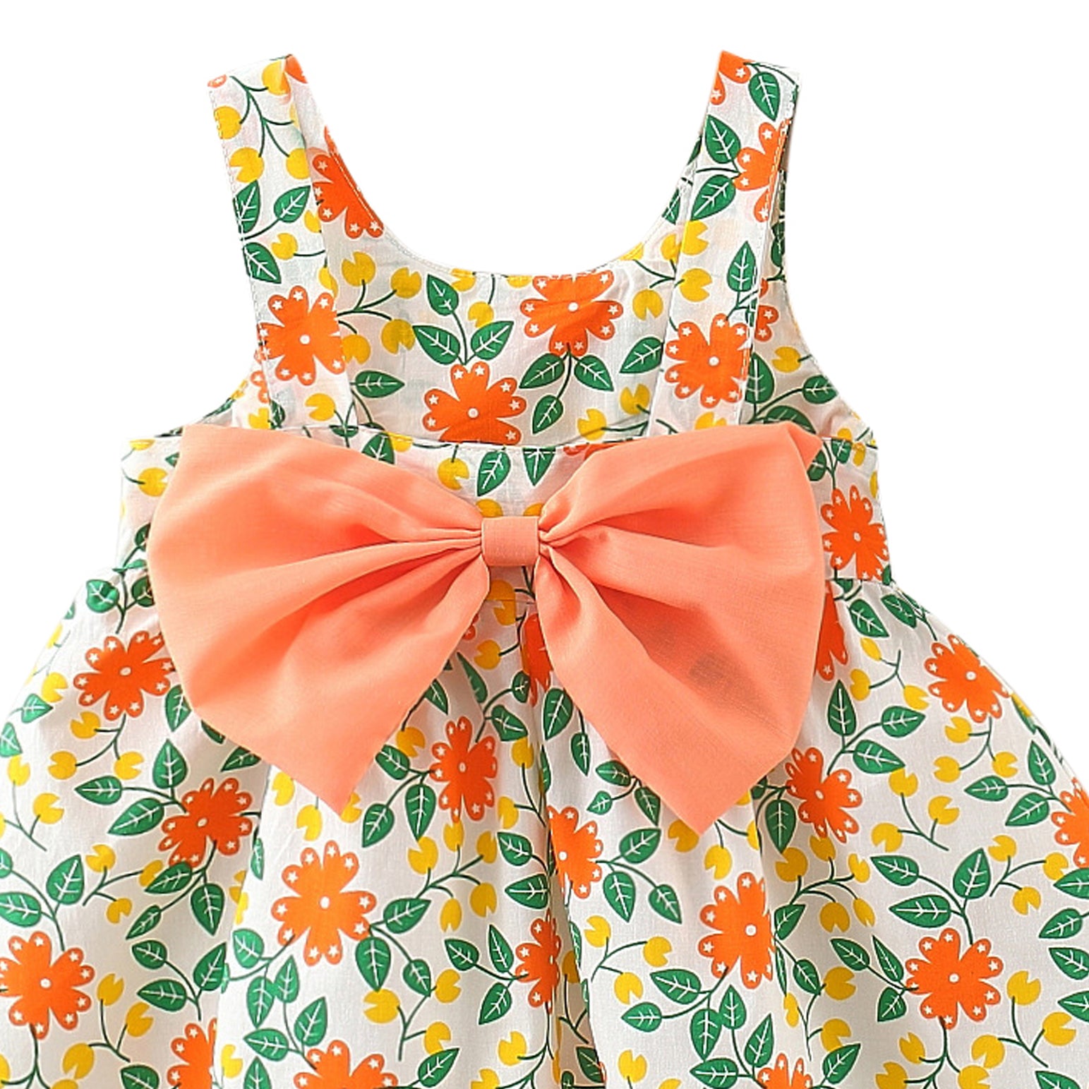 Girls Floral Printed A-Line Dress