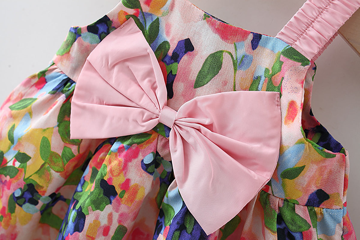 Print A-Line Mini Dress