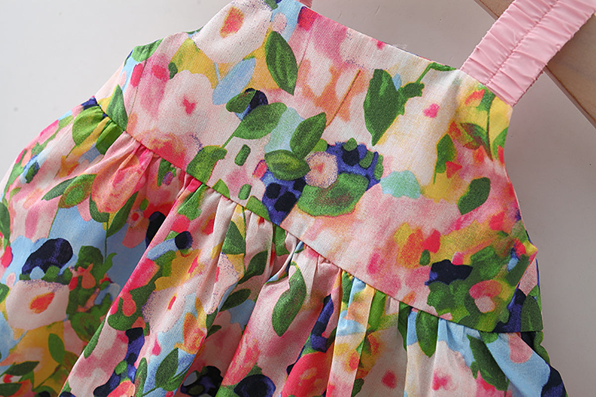 Print A-Line Mini Dress