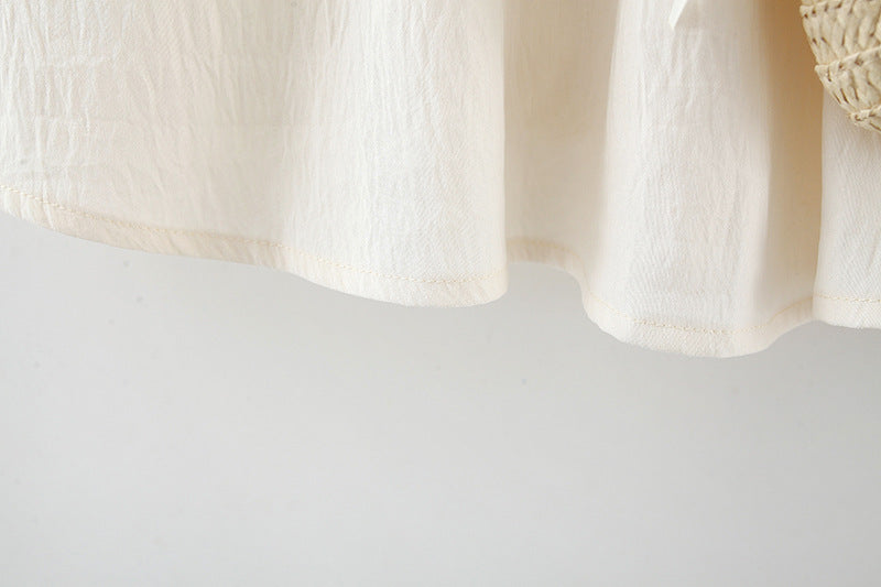Solid A-Line Dress