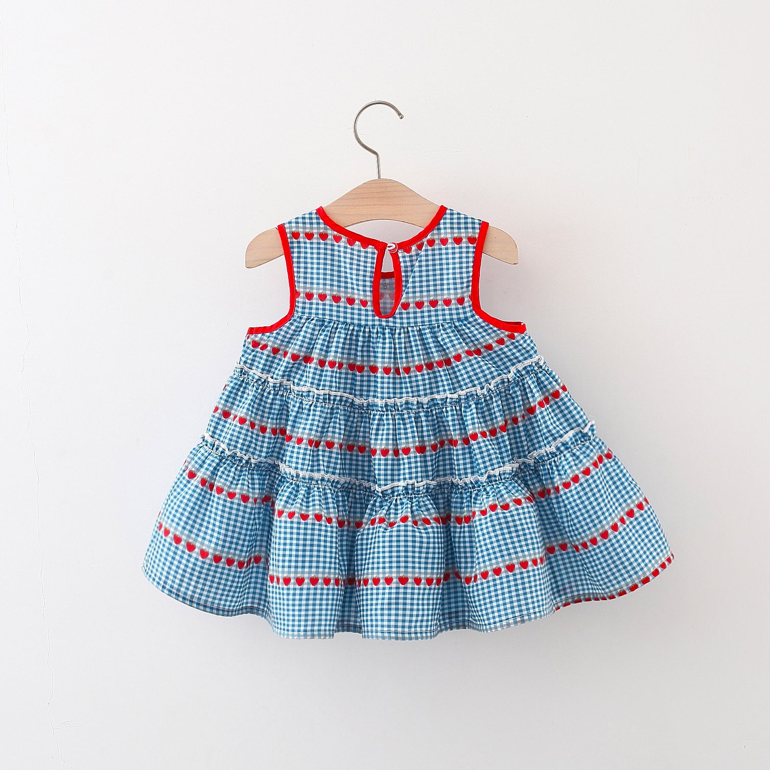 Checked A-Line Mini Dress