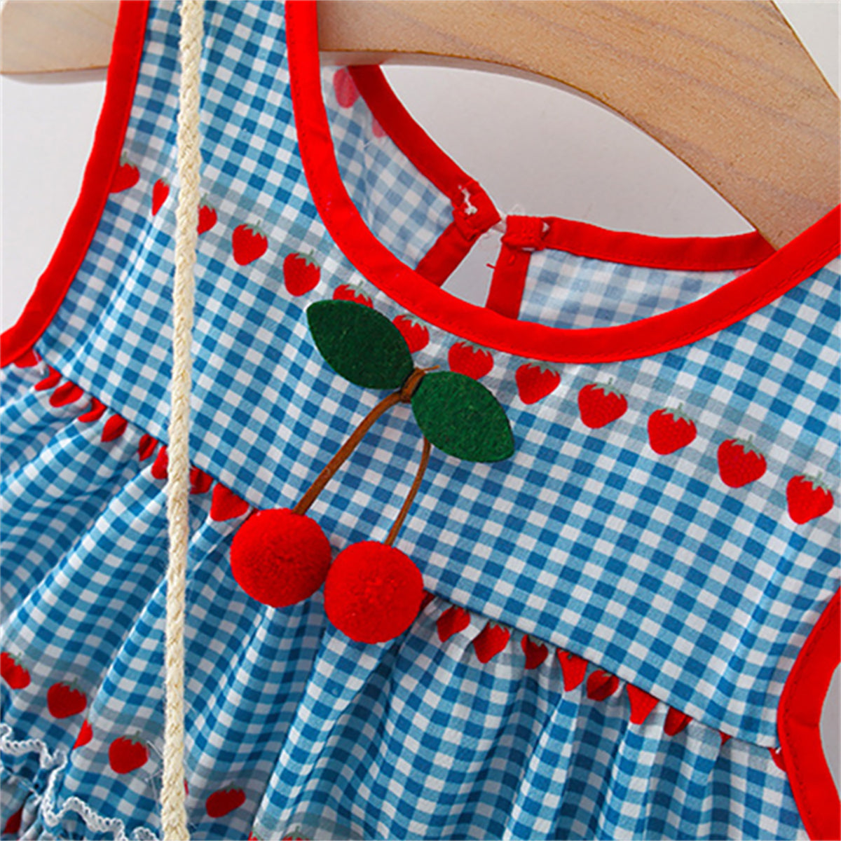 Checked A-Line Mini Dress