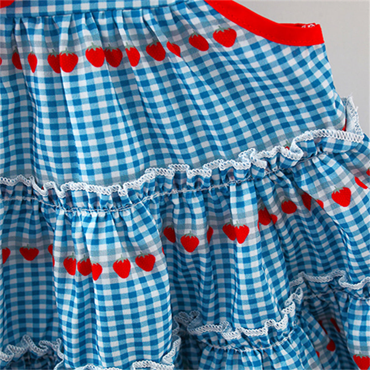 Checked A-Line Mini Dress
