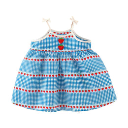 Checked A-Line Mini Dress