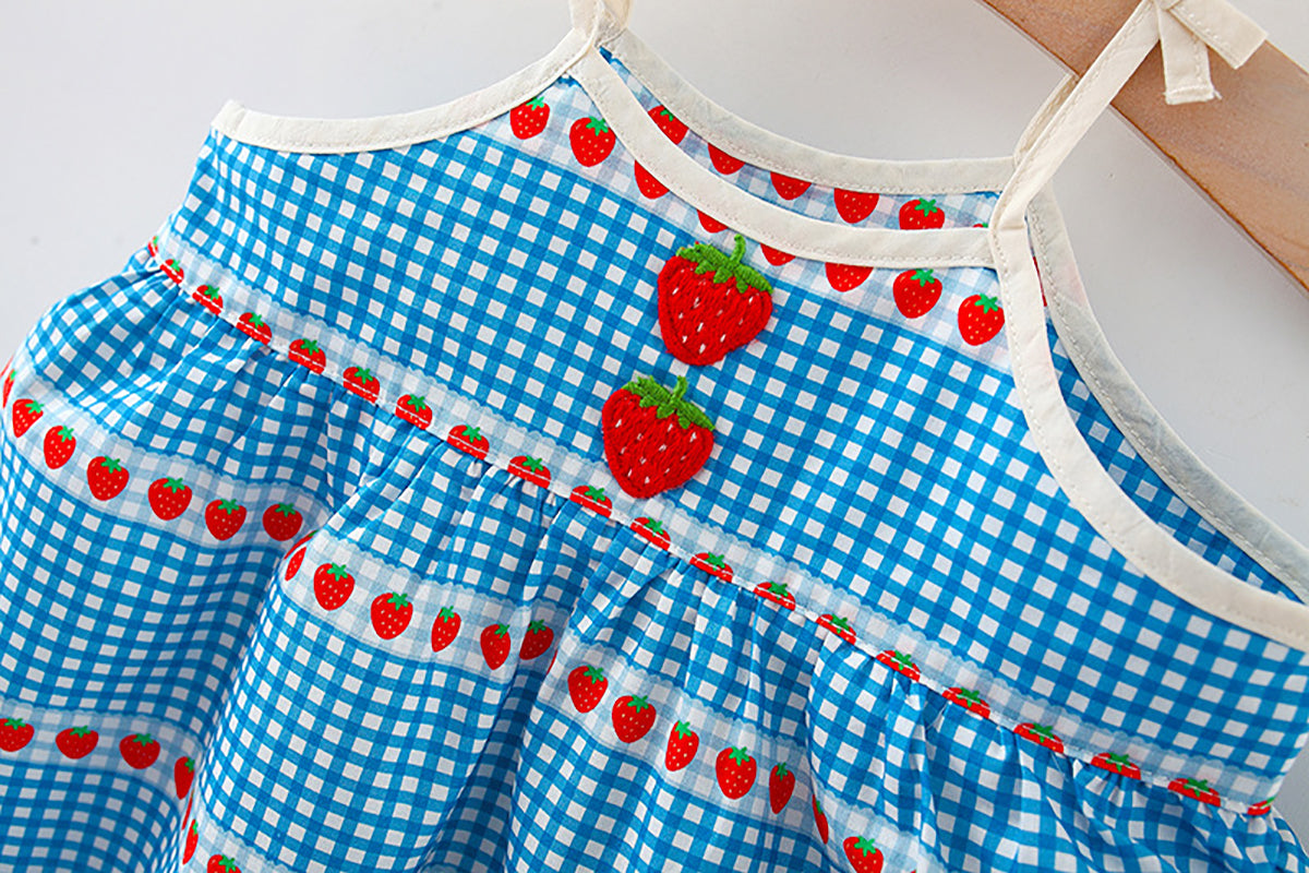Checked A-Line Mini Dress