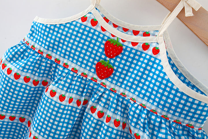 Checked A-Line Mini Dress