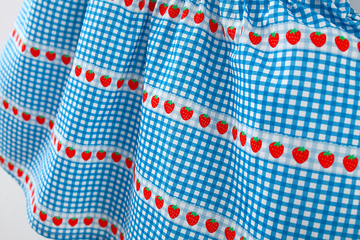 Checked A-Line Mini Dress