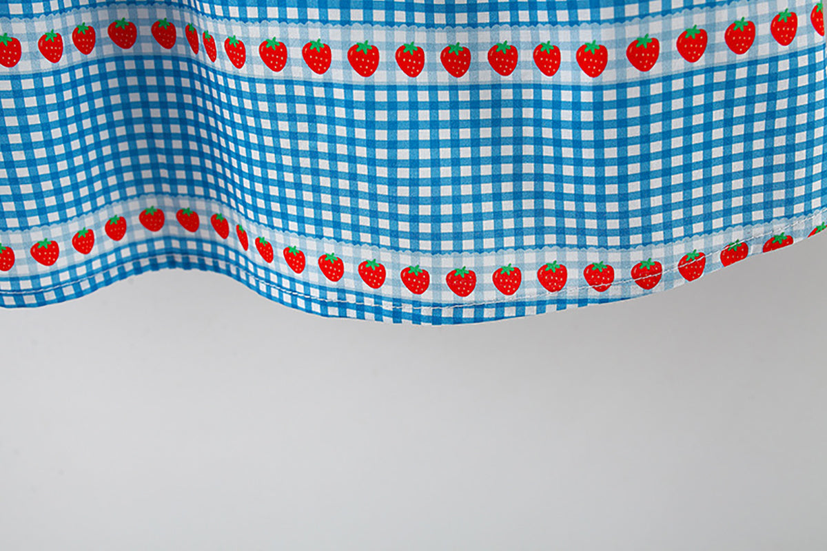 Checked A-Line Mini Dress
