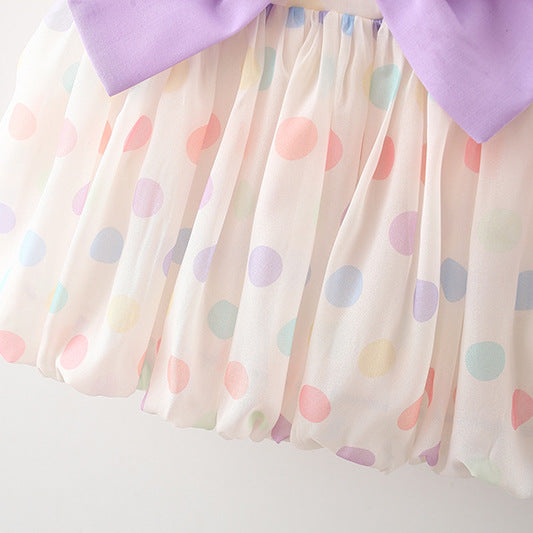 Polka Dot Print Fit & Flare Mini Dress