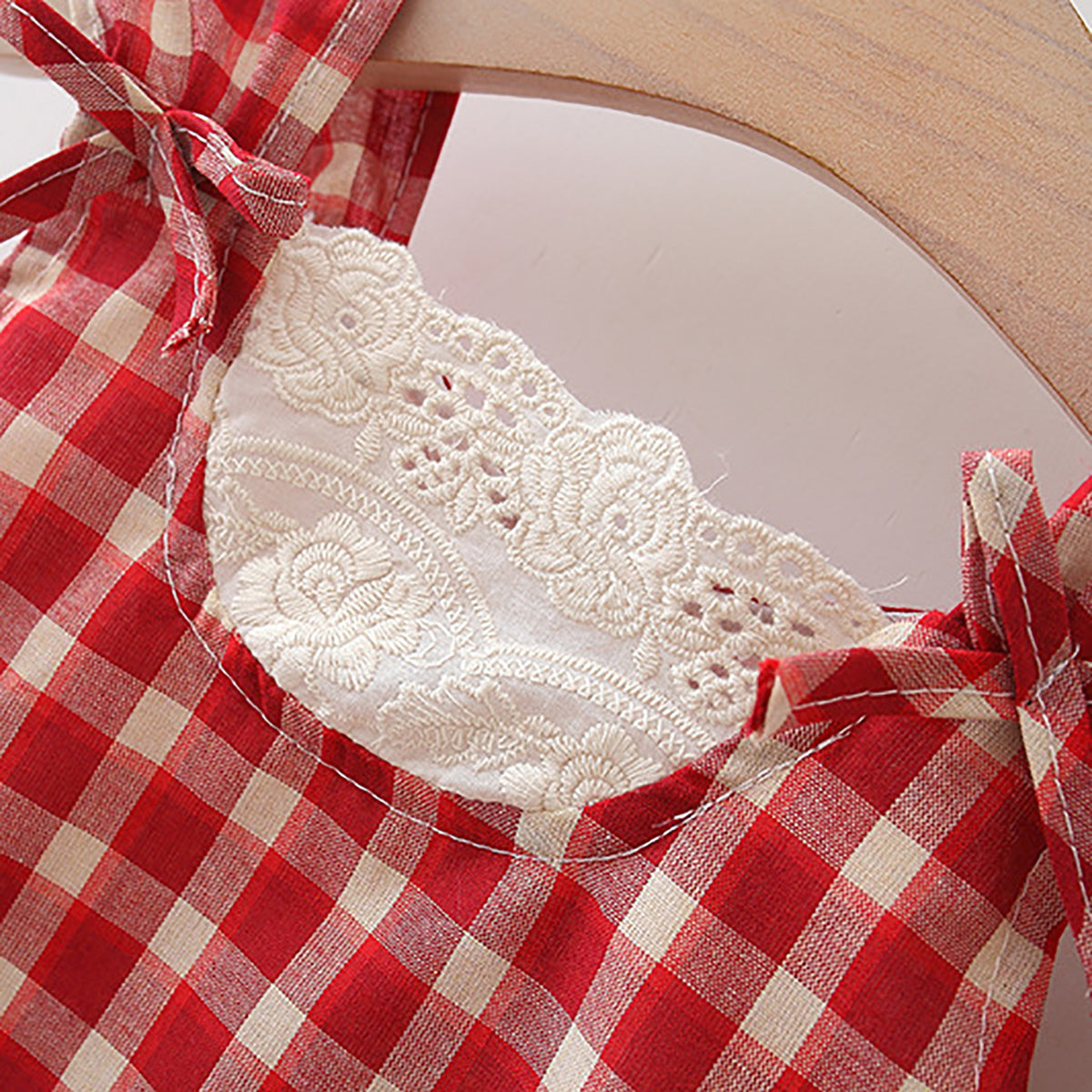 Checked Fit & Flare Mini Dress