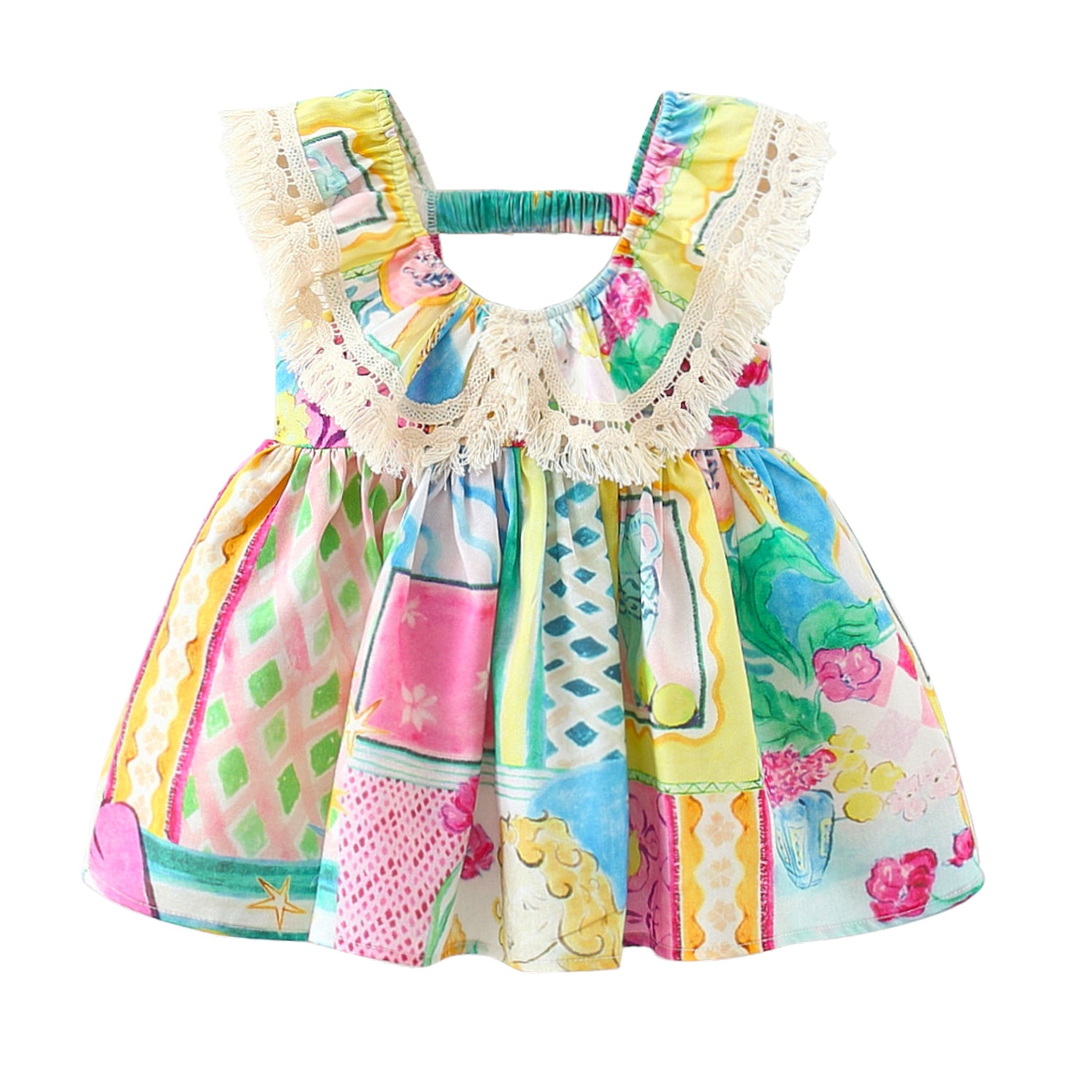 Print Fit & Flare Mini Dress