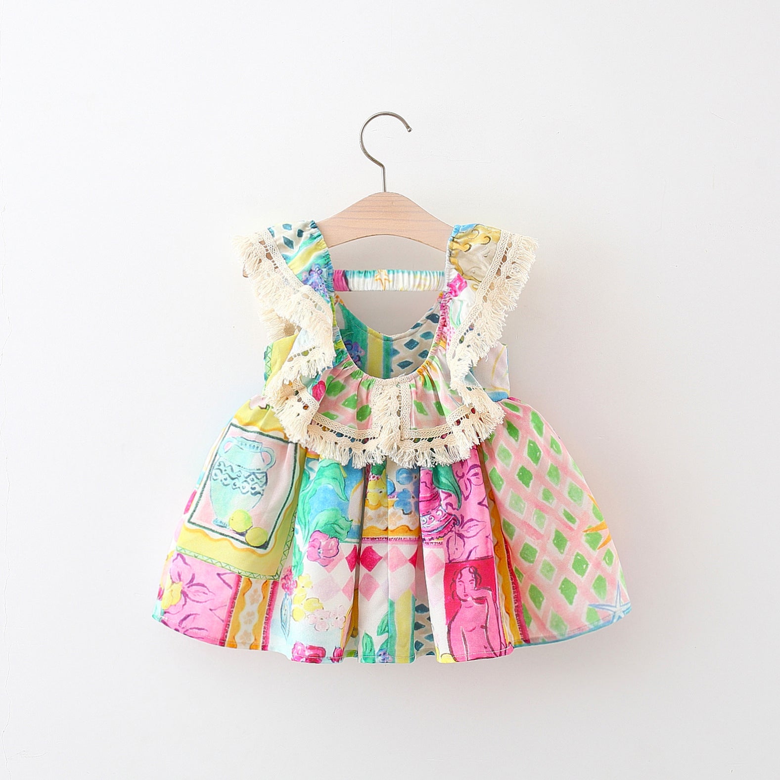 Print Fit & Flare Mini Dress