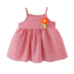 Checked A-Line Mini Dress