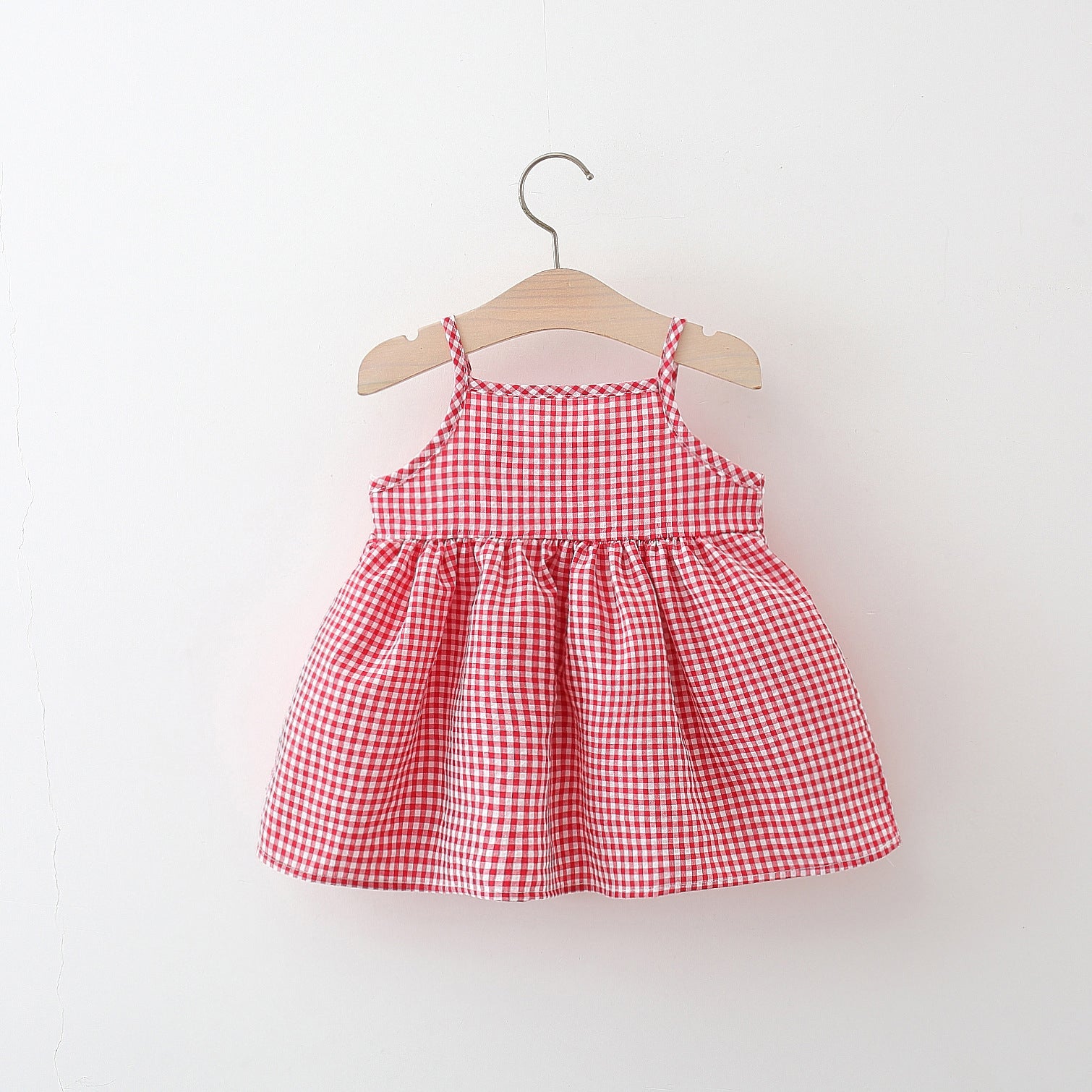 Checked A-Line Mini Dress