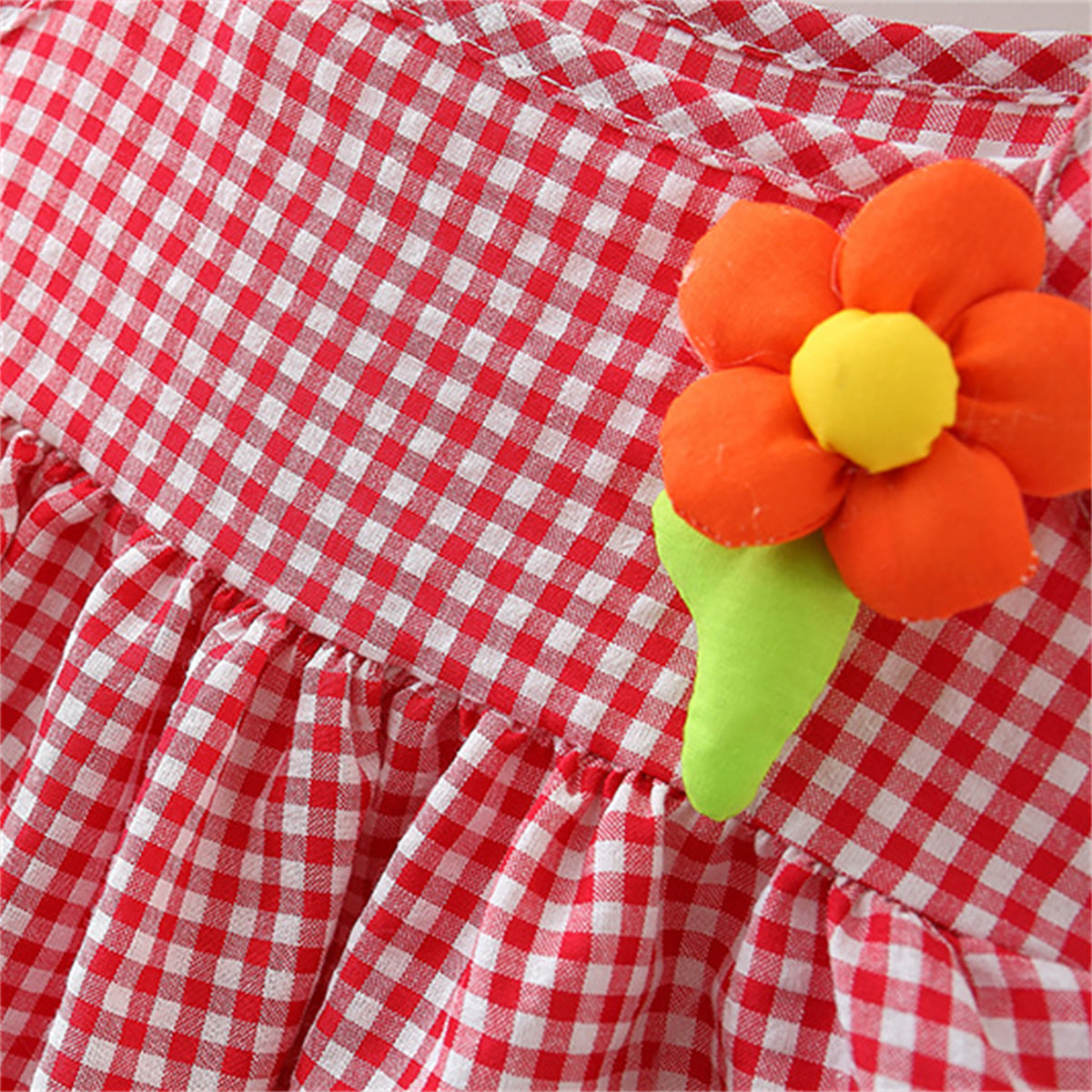 Checked A-Line Mini Dress