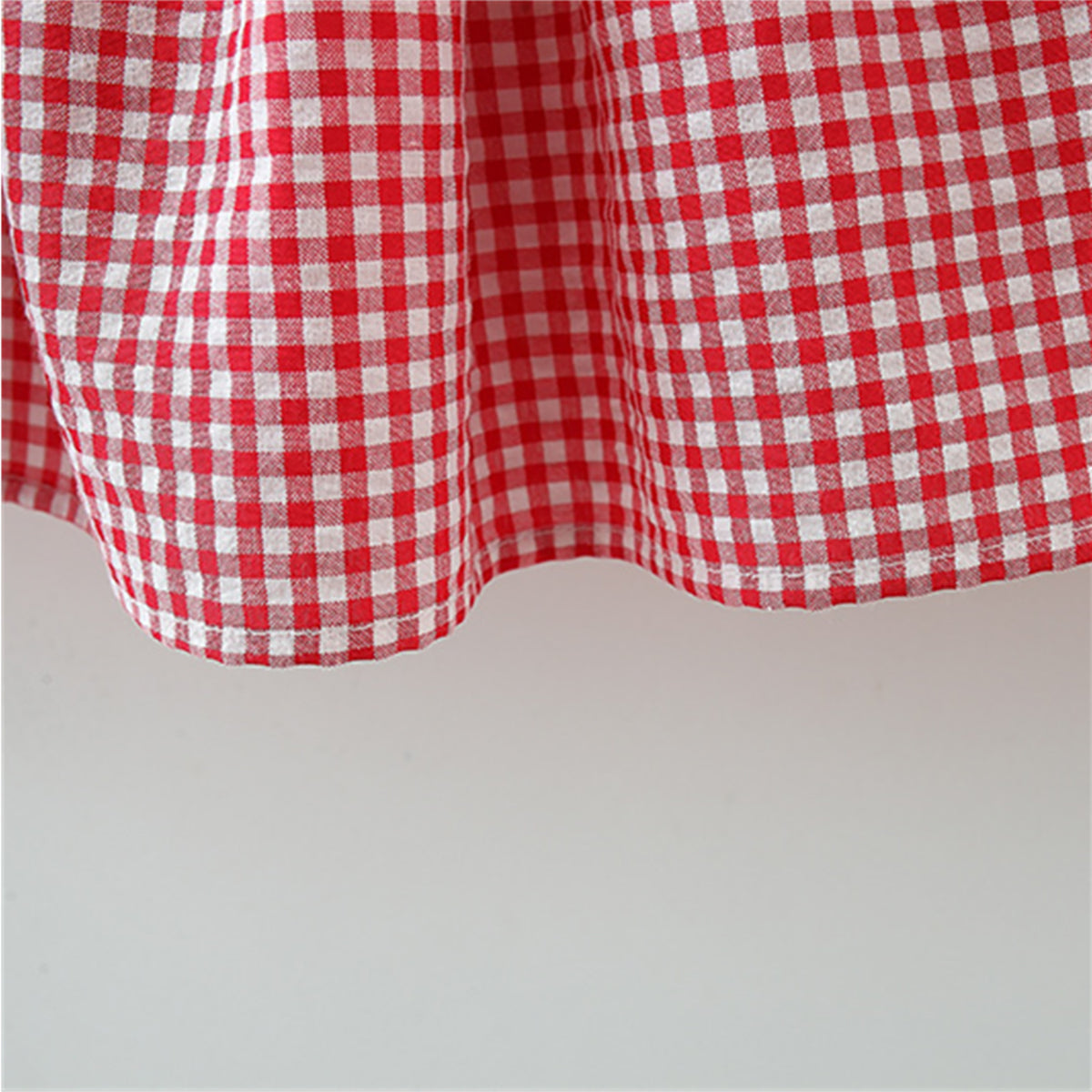 Checked A-Line Mini Dress
