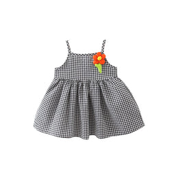 Checked A-Line Mini Dress